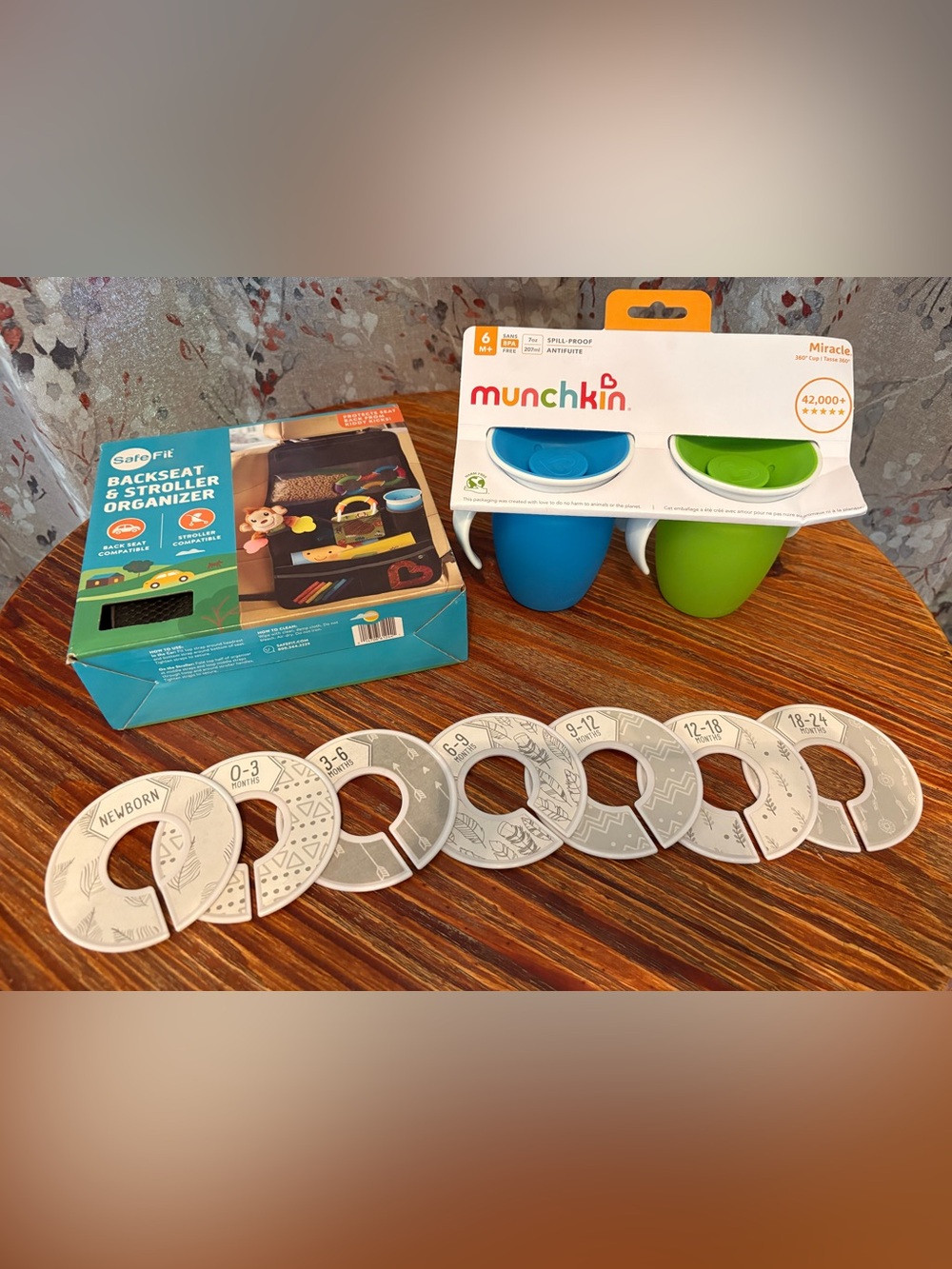 Munchkin Blue & Green Spill-Proof Snack Cups - 6M+; closet size markers, organiz